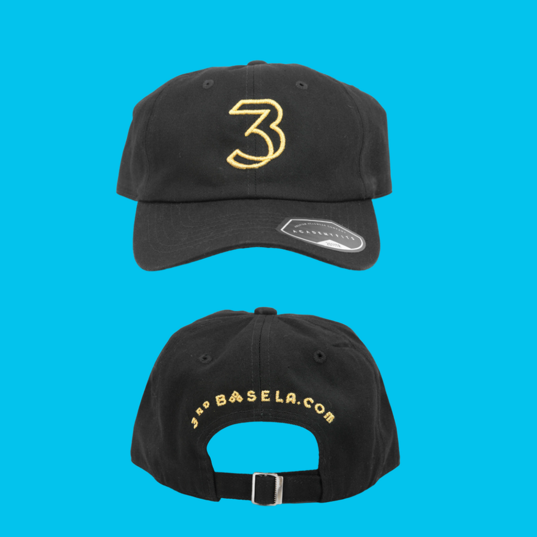 Black 3rd Base Dad Hat