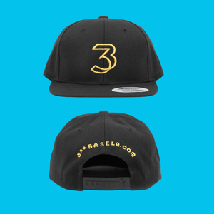 Black 3rd Base Snapback